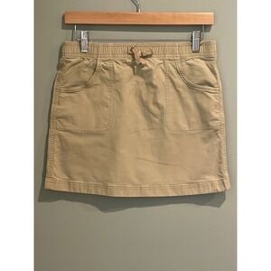Vineyard‎ Vines Kids Tan Cargo Skirt Elastic Waist Drawstring Size 14